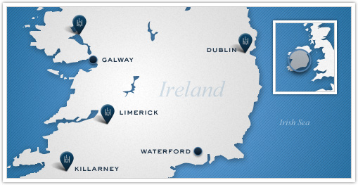 Leading Hotels of the World_Ireland Map